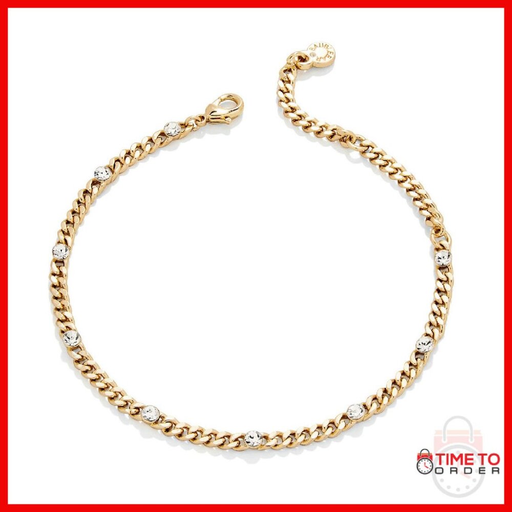 Gold-Plated Adjustable Link Bracelet With 2" Extender, Hypoallergenic